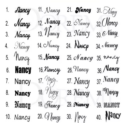 Custom Name Hoop Earrings – Stainless Steel