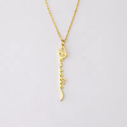 Dainty Custom Name Necklace – Stainless Steel (2 Colors, Multiple Fonts)